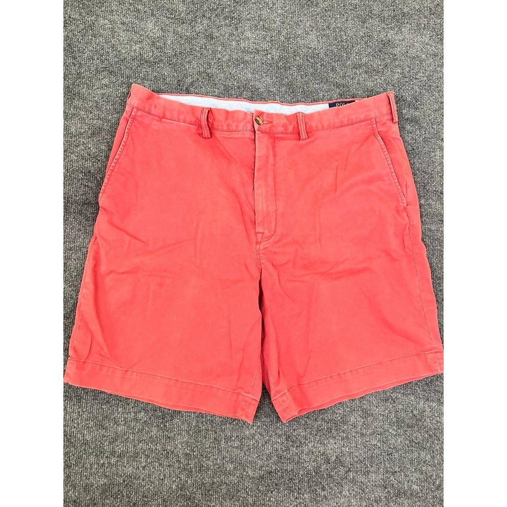 Polo Ralph Lauren Mens 38 The Polo Chino Stretch Cotton Twill Shorts Red Classic